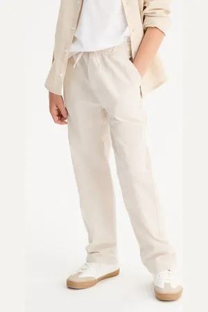 La Redoute Pantaloni Dritti In Cotone/lino Taglie 4 anni - 102 cm