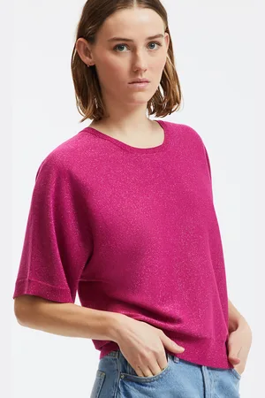 La Redoute Pull Girocollo In Maglia Fine Iridescente Donna Taglie S