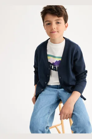 La Redoute Cardigan Con Scollo A V, Abbottonato, A Maglia Fine Bambino Taglie 3 anni - 94 cm