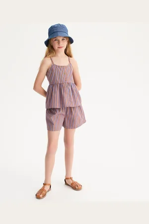La Redoute Set 2 Pezzi Top E Pantaloncini A Righe Bambina Taglie 4 anni - 102 cm