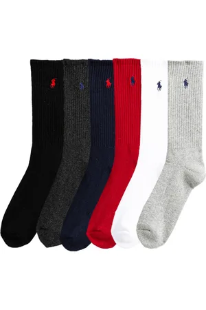 Ralph Lauren Confezione Da 6 Calze Uomo Taglie 39/45