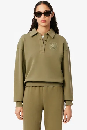 Lacoste Felpa Collo Camicia Donna Taglie 42 (IT) - 38 (FR)