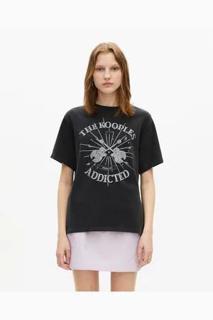 The Kooples T-shirt Maniche Corte, Stampa Con Strass Donna Taglie 1(S)