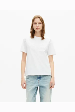 The Kooples T-shirt Maniche Corte, Ricamo Logo Ton Sur Ton Donna Taglie 1(S)