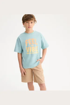La Redoute T-shirt Girocollo Oversize Con Scritta Bambino Taglie 4 anni - 102 cm