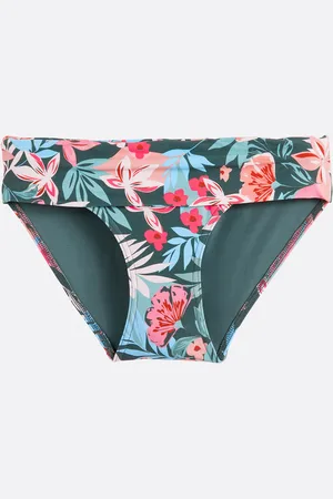 ANNE WEYBURN Culotte Per Bikini A Fiori Con Risvolto Donna Taglie 38 (IT) - 34 (FR)