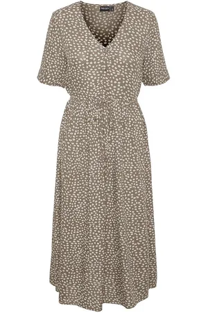 Pieces® Abito Midi Stampato, Da Annodare Donna Taglie XS