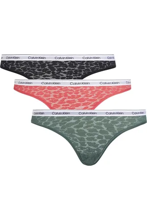 Calvin Klein Confezione Da 3 Slip Modern Logo Lace Donna Taglie XS