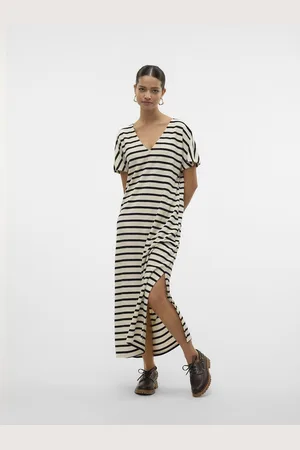 VERO MODA Abito Lungo A Righe Donna Taglie XS