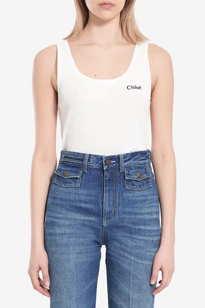 Chloé Canottiera con logo