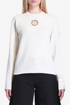 Moncler Maglia Bianca in lana