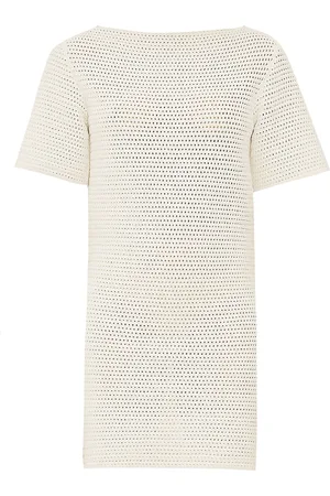 Bottega Veneta Abito crochet bianco