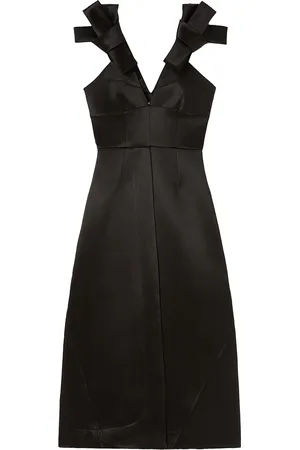 Jil Sander Abito in satin nero
