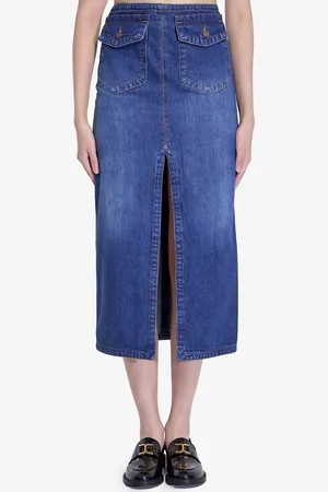 Chloé Gonna midi in denim