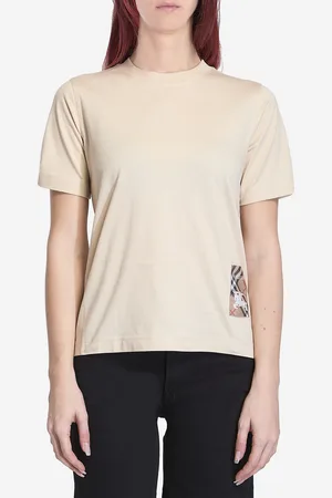 Burberry Tshirt con etichetta Check
