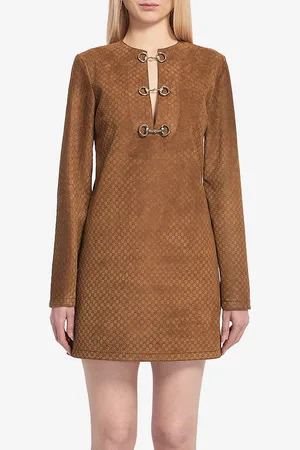 Gucci Mini abito GG in suede