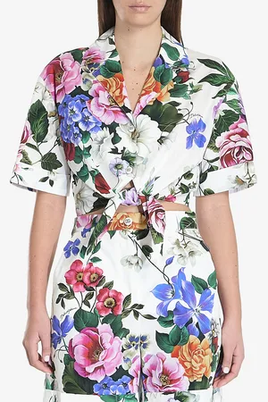 Dolce & Gabbana Camicia cropped floreale