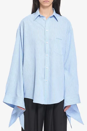 Balenciaga Blusa con polsini annodati