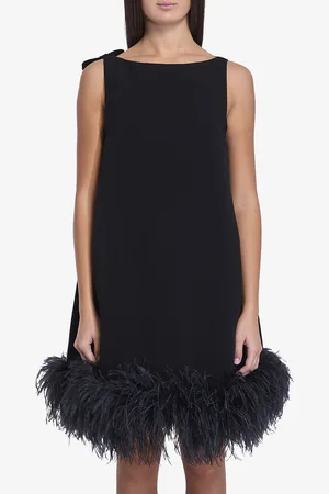 VALENTINO GARAVANI Mini abito con piume
