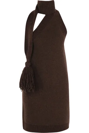 Bottega Veneta Abito monospalla marrone