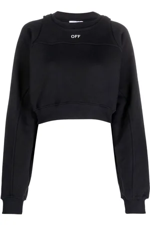 OFF-WHITE Felpa crop con logo Off