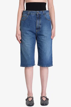 Alaïa Bermuda con cintura in maglia