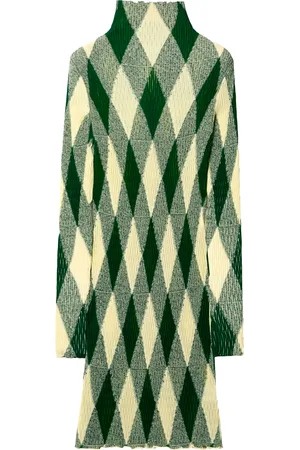 Burberry Abito con motivo Argyle