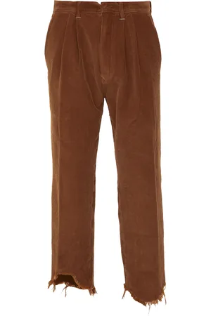 INCOTEX RED X FACETASM Pantaloni in velluto cognac