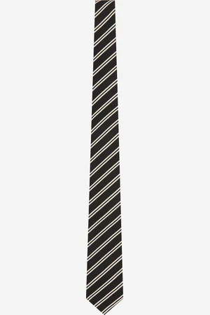 Saint Laurent Cravatta in misto seta e cotone