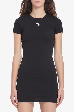 Marine Serre Abito corto con Moon logo