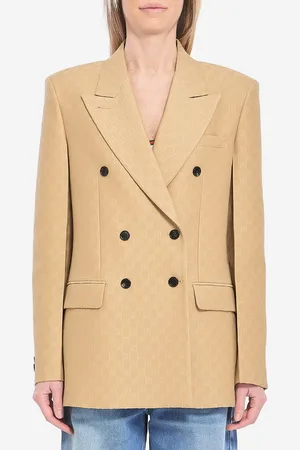Gucci Giacca doppiopetto in lana e seta