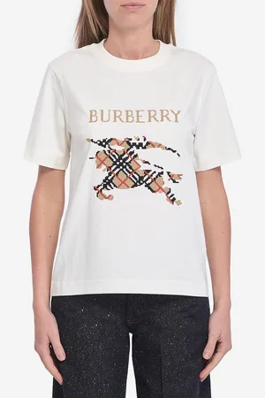 Burberry Tshirt con logo ricamato