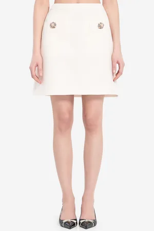 VALENTINO GARAVANI Mini gonna in Crepe Couture