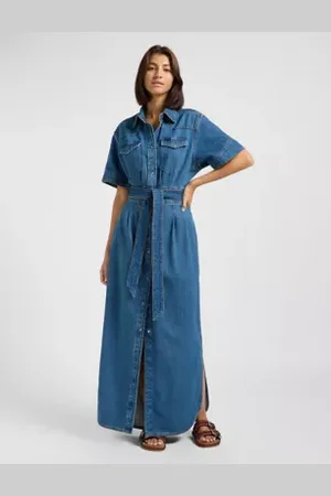 Lee Short Sve Maxi Western Dress