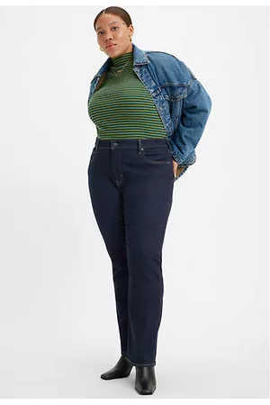 Levi's Donna Jeans a vita alta - Jeans 724™ dritti a vita alta (Plus Size) Blu / Dark Indigo Rinse