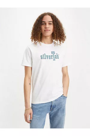 Levi's Uomo T-shirt con stampa - T shirt girocollo stampata Multicolore / Silvertab Slab Wm White