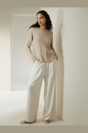 Lilysilk Maglia Cashmere Donna Tessuto Con 1 Filo Di Filato 100% Cashmere Si Adatta Meglio Alla Forma Del Corpo XS