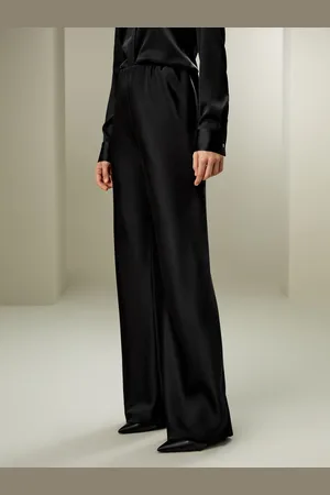 Lilysilk Pantaloni In Seta Donna Elastico In Vitalussuoso Tessuto Di Seta Lussuoso Tessuto Di Seta Disponibile In Taglia Piccola Piccola 40