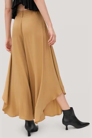 Lilysilk Pantaloni Larghi Seta Taffy Gamba Larga, Vestibilità Regolare Seta Delicato Sulla Pelle E Traspirante 50
