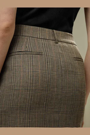 Lilysilk Sottane Di Seta Tasche A Filetto Posteriorimisto Seta-Lana Misto Seta-Lana Ideale Per Il Lavoro E Per Tutti I Giorni Lino 44