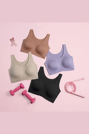 Lilysilk Reggiseni In Seta IT Donna Morbido Albicocca Rosa Lavanda