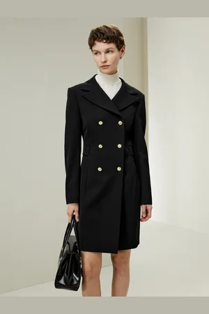 Lilysilk Cappotto In Lana Donna Cappotto 5 Micron Da Woolmark Confort Di Lusso E Vestibilità Fluid 44