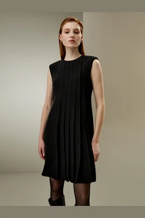 Lilysilk Vestito Di Seta Senza Manichecrepe Di Seta E Chiffon Da 30 Mm Capo Senza Tempo Raffinatezza Classica 46