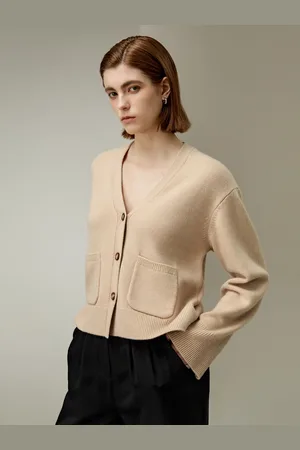Lilysilk Cardigan Lungo Donna Orli A Costelussuosa Miscela Di Lana Lussuosa Miscela Di Lana Leggero E Traspirante Più Ecologica Xl