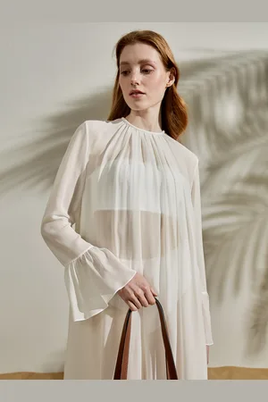 Lilysilk Abito Seta Abito A Maniche Lunghe 100% Pura Seta Incredibilmente Morbido E Confortevole Al Tatto M