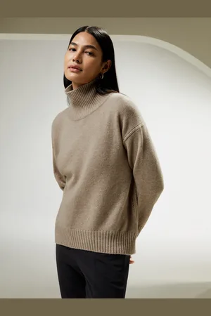 Lilysilk Maglioni Cashmere Donna Dolcevita, Vestibilità Rilassata 100% Cashmere Delicato Sulla Pelle E Traspirante M