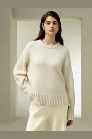 Lilysilk Maglioni Donna Cashmere Lunghezza Ai Fianchipura Cashmere Pura Cashmere Delicato Sulla Pelle E Traspirante Casual Athleisure S