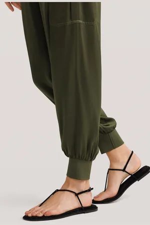 Lilysilk Pantaloni Donna Seta Safari Militare Safari, Vestibilità Classica 100% Seta Pura Si Adatta Meglio Alla Forma Del Corpo 46