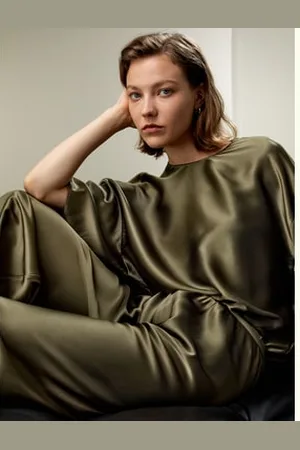 Lilysilk Camicie Seta Girocollovestibilità Rilassata Per Il Massimo Comfort100% Seta Di Gelso 100% Seta Di Gelso Confort Di Lusso Pino Xl