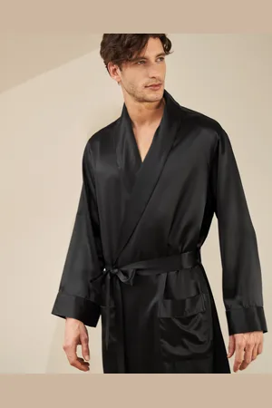 Lilysilk Vestaglia Di Seta Uomini Seta Oeko-Tex Standard 100 Comodo Morbida Seta Biologica Certificata Gots M